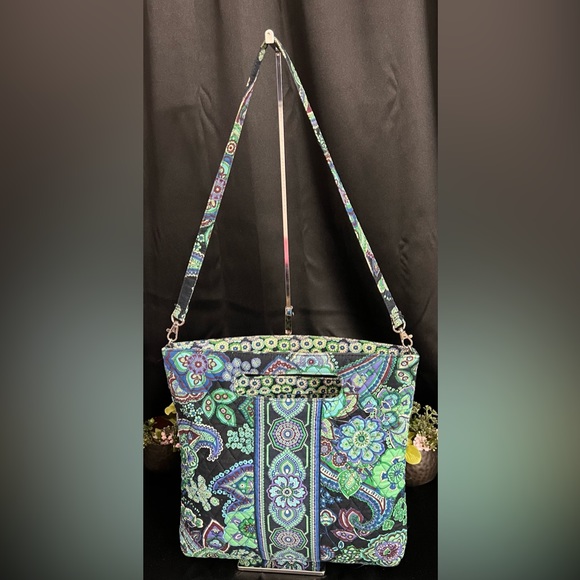 Vintage Vera Bradley 2009 Holiday Tote Bag in Blue Rhapsody print GUC - Picture 3 of 4